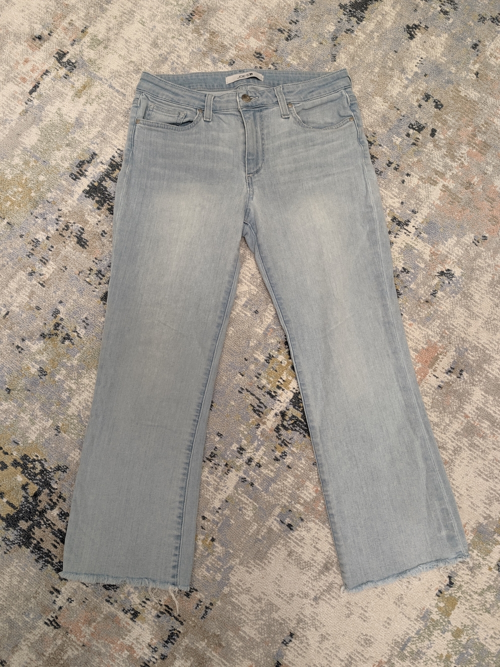 Joe's Jeans Light Blue Flare Crop Jeans
